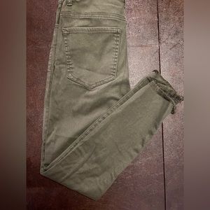 Express Olive High rise Stretch+ Supersoft Jean Legging